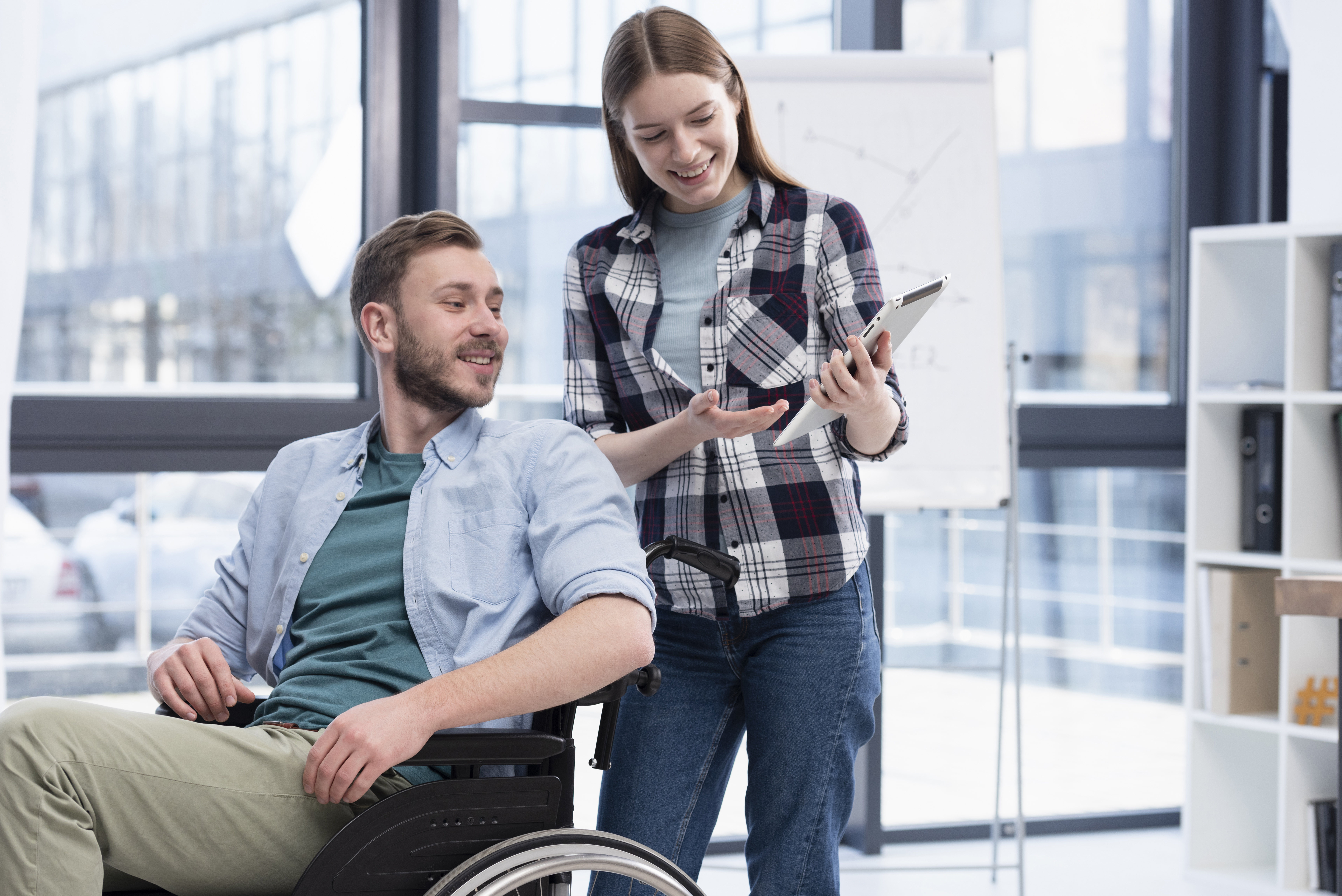 Support staff using the platform together with a participant